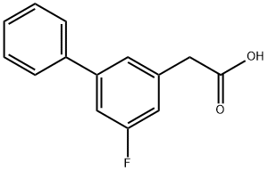 5-Fluoro-3-biphenylacetic acid 结构式