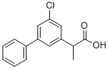 5-Chloro-alpha-methyl-3-biphenylacetic acid 结构式