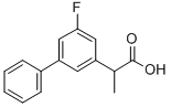 5-Fluoro-alpha-methyl-3-biphenylacetic acid 结构式