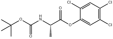 N-TERT-BUTOXYCARBONYL-L-ALANINE-2,4,5-TRICHLOROPHENYL ESTER 结构式