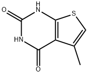 5-甲基-噻吩并[2,3-D]嘧啶-2,4(1H,3H)-二酮 结构式