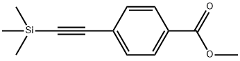 4-[(三甲基硅基)乙炔基]苯甲酸甲酯 结构式