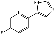 Pyridine, 5-fluoro-2-(1H-imidazol-4-yl)- (9CI) 结构式