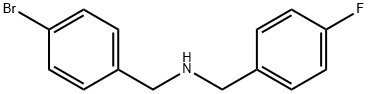 N-(4-溴苄基)-4-氟苄基胺 结构式