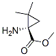 Cyclopropanecarboxylic acid, 1-amino-2,2-dimethyl-, methyl ester, (1S)- (9CI) 结构式