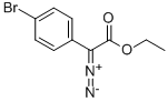 2-(4-溴苯基)-2-重氮基乙酸乙酯 结构式