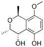 1H-2-Benzopyran-4,5-diol, 3,4-dihydro-8-methoxy-1,3-dimethyl-, (1S,3S,4S)- (9CI) 结构式