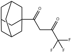 1-(1-金刚烷基)-4,4,4-三氟-丁烷-1,3-二酮 结构式