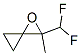 1-Oxaspiro[2.2]pentane,  2-(difluoromethyl)-2-methyl- 结构式