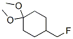 Cyclohexane, 4-(fluoromethyl)-1,1-dimethoxy- (9CI) 结构式