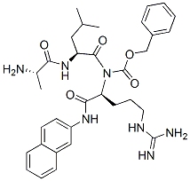 benzyloxycarbonylalanyl-leucyl-arginine-2-naphthylamide 结构式