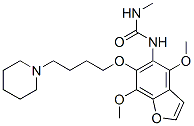 3-[4,7-dimethoxy-6-[4-(1-piperidyl)butoxy]benzofuran-5-yl]-1-methyl-ur ea 结构式