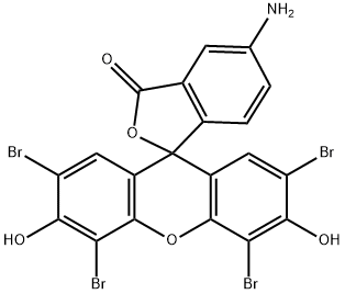 5-氨基-2',4',5',7'-四溴-荧光素 结构式