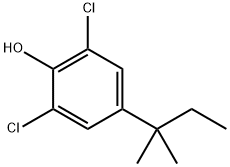 2,6-二氯-4-(叔戊基)苯酚 结构式