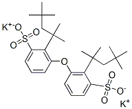 dipotassium oxybis[(1,1,3,3-tetramethylbutyl)benzenesulphonate] 结构式