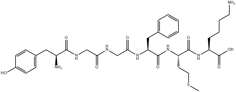 MET-ENKEPHALIN-LYS 结构式