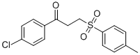 1-(4-CHLOROPHENYL)-3-[(4-METHYLPHENYL)SULFONYL]-1-PROPANONE 结构式