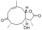 (3R,3aS,4R,6S,9E,11aS)-3a,5,6,8,11,11a-Hexahydro-4-hydroxy-3,6,10-trimethylcyclodeca[b]furan-2,7(3H,4H)-dione 结构式