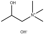 1-Propanaminium, 2-hydroxy-N,N,N-trimethyl-, hydroxide 结构式