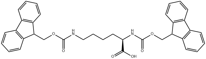 N,N'-二芴甲氧羰基-D-赖氨酸 结构式