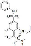 N1-butyl-8-hydroxy-N6-phenylnaphthalene-1,6-disulphonamide 结构式