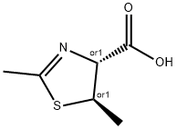 4-Thiazolecarboxylicacid,4,5-dihydro-2,5-dimethyl-,trans-(9CI) 结构式
