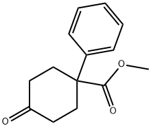 4-羰基-1-苯基环己羧酸甲酯 结构式