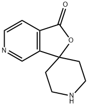 螺[呋喃并[3,4-c]吡啶-3(1H),4'-哌啶]-1-酮 结构式