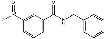 N-苄基-3-硝基苯甲酰胺 结构式