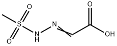 Acetic acid, [(methylsulfonyl)hydrazono]- (9CI) 结构式