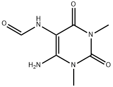 6-氨基-5-甲酰氨基-1,3-二甲基尿嘧啶 结构式