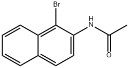 N-(1-溴-2-萘基)乙酰胺 结构式