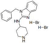 1-benzyl-N-piperidin-4-yl-1H-benzimidazol-2-amine dihydrobromide 结构式