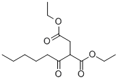 2-HEXANOYL-SUCCINIC ACID DIETHYL ESTER 结构式