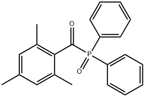 二苯基(2,4,6-三甲基苯甲酰基)氧化膦 结构式