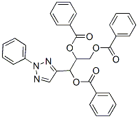 [1,3-dibenzoyloxy-1-(2-phenyltriazol-4-yl)propan-2-yl] benzoate 结构式