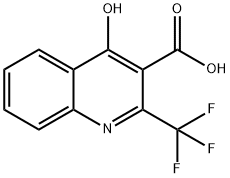 2-TRIFLUOROMETHYL-4-HYDROXY-3-QUINOLINE-CARBOXYLIC ACID 结构式