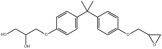双酚A(2,3-二羟丙基)甘油醚 结构式