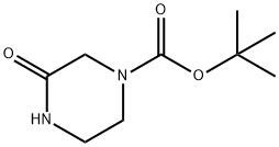 3-氧代-1-哌嗪羧酸叔丁酯 结构式