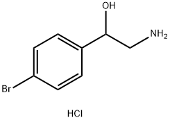 2-AMINO-1-(4-BROMOPHENYL)ETHANOL HYDROCHLORIDE 结构式