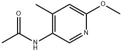 N-(6-甲氧基-4-甲基吡啶-3-基)乙酰胺 结构式