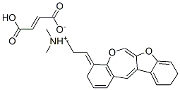 [3-benzofuro[2,3-c][1]benzoxepin-12(6H)-ylidenepropyl]dimethylammonium hydrogen fumarate 结构式