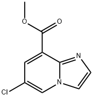 6-氯咪唑并[1,2-A]吡啶-8-甲酸甲酯 结构式