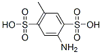 2-amino-5-methylbenzene-1,4-disulfonic acid 结构式