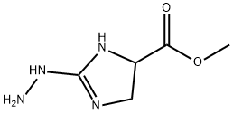 1H-Imidazole-4-carboxylicacid,2-hydrazino-4,5-dihydro-,methylester(9CI) 结构式