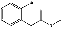 2-(2-溴苯基)-N,N-二甲基乙酰胺 结构式
