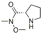 2-Pyrrolidinecarboxamide,N-methoxy-N-methyl-,(2S)-(9CI) 结构式