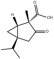 Bicyclo[3.1.0]hexane-2-carboxylic acid, 2-methyl-5-(1-methylethyl)-3-oxo-, (1S,2S,5S)- (9CI) 结构式