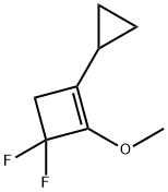Cyclobutene, 1-cyclopropyl-3,3-difluoro-2-methoxy- (9CI) 结构式