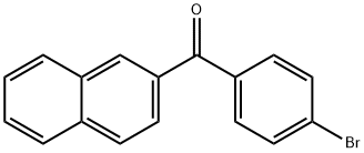 (4-溴苯基)(萘-2-基)甲酮 结构式